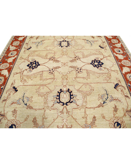 Ziegler 9' 1" X 11' 5" Hand Knotted Wool Rug 9' 1" X 11' 5" (277 X 348) / Gold / Wool