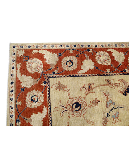 Ziegler 9' 1" X 11' 5" Hand Knotted Wool Rug 9' 1" X 11' 5" (277 X 348) / Gold / Wool