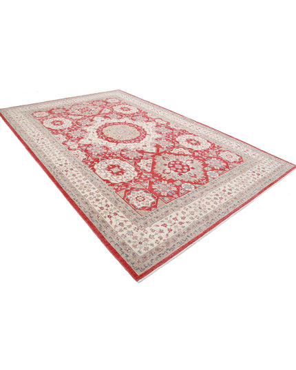 Ziegler 8' 3" X 12' 4" Hand Knotted Wool Rug 8' 3" X 12' 4" (251 X 376) / Red / Wool