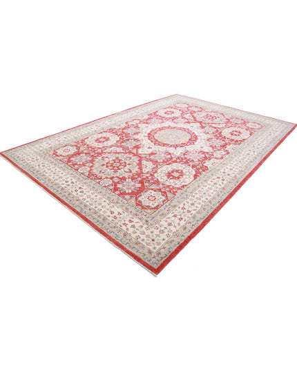 Ziegler 8' 3" X 12' 4" Hand Knotted Wool Rug 8' 3" X 12' 4" (251 X 376) / Red / Wool