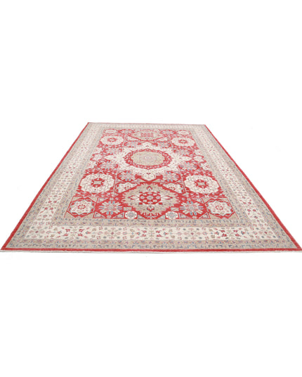 Ziegler 8' 3" X 12' 4" Hand Knotted Wool Rug 8' 3" X 12' 4" (251 X 376) / Red / Wool