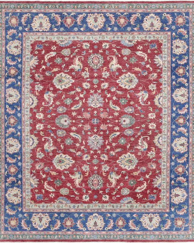 Ziegler 8' 1" X 9' 6" Hand Knotted Wool Rug 8' 1" X 9' 6" (246 X 290) / Red / Wool