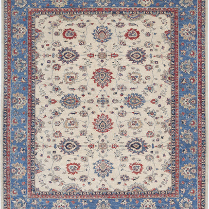 Ziegler 8' 1" X 9' 3" Hand Knotted Wool Rug 8' 1" X 9' 3" (246 X 282) / Ivory / Wool