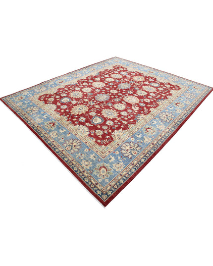 Ziegler 8' 1" X 9' 5" Hand Knotted Wool Rug 8' 1" X 9' 5" (246 X 287) / Red / Wool