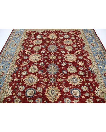 Ziegler 8' 1" X 9' 5" Hand Knotted Wool Rug 8' 1" X 9' 5" (246 X 287) / Red / Wool