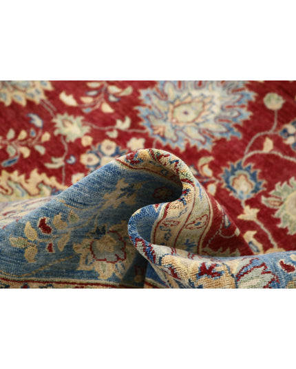 Ziegler 8' 1" X 9' 5" Hand Knotted Wool Rug 8' 1" X 9' 5" (246 X 287) / Red / Wool