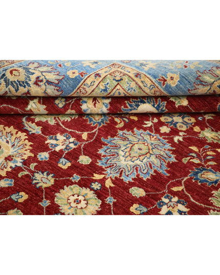 Ziegler 8' 1" X 9' 5" Hand Knotted Wool Rug 8' 1" X 9' 5" (246 X 287) / Red / Wool