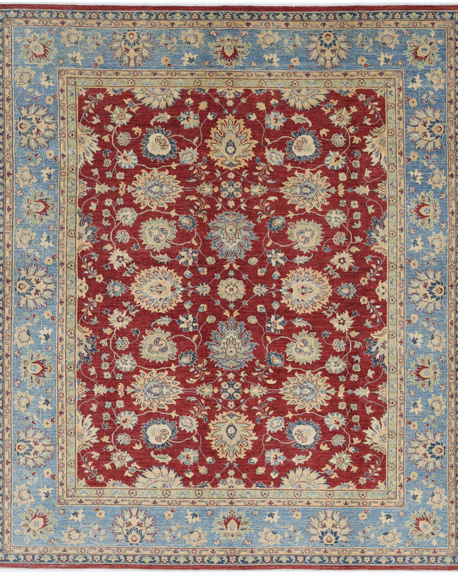 Ziegler 8' 1" X 9' 5" Hand Knotted Wool Rug 8' 1" X 9' 5" (246 X 287) / Red / Wool