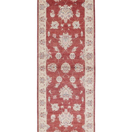 Ziegler 2' 8" X 7' 4" Hand Knotted Wool Rug 2' 8" X 7' 4" (81 X 223) / Red / Wool