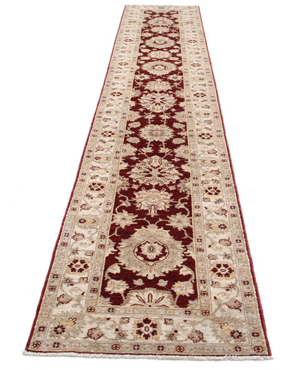 Ziegler 2' 7" X 13' 8" Hand Knotted Wool Rug 2' 7" X 13' 8" (79 X 417) / Burgundy / Wool