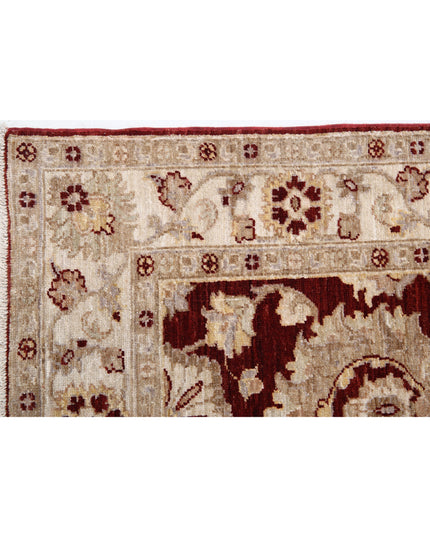 Ziegler 2' 7" X 13' 8" Hand Knotted Wool Rug 2' 7" X 13' 8" (79 X 417) / Burgundy / Wool