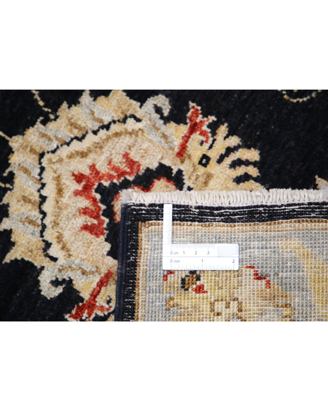 Ziegler 2' 6" X 8' 1" Hand Knotted Wool Rug 2' 6" X 8' 1" (76 X 246) / Black / Wool