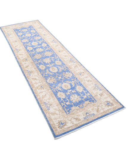 Ziegler 2' 7" X 8' 1" Hand Knotted Wool Rug 2' 7" X 8' 1" (79 X 246) / Blue / Wool