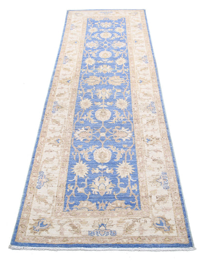 Ziegler 2' 7" X 8' 1" Hand Knotted Wool Rug 2' 7" X 8' 1" (79 X 246) / Blue / Wool