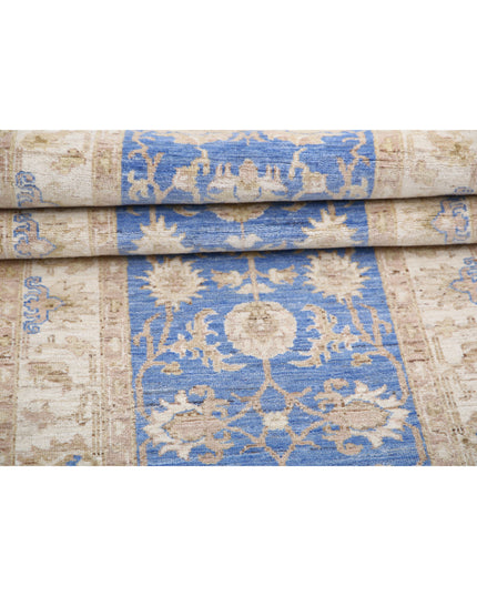 Ziegler 2' 7" X 8' 1" Hand Knotted Wool Rug 2' 7" X 8' 1" (79 X 246) / Blue / Wool