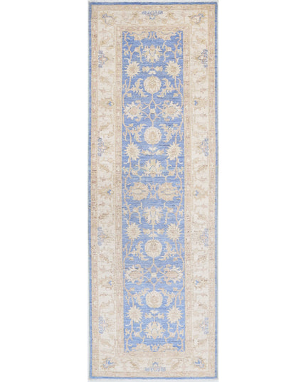 Ziegler 2' 7" X 8' 1" Hand Knotted Wool Rug 2' 7" X 8' 1" (79 X 246) / Blue / Wool