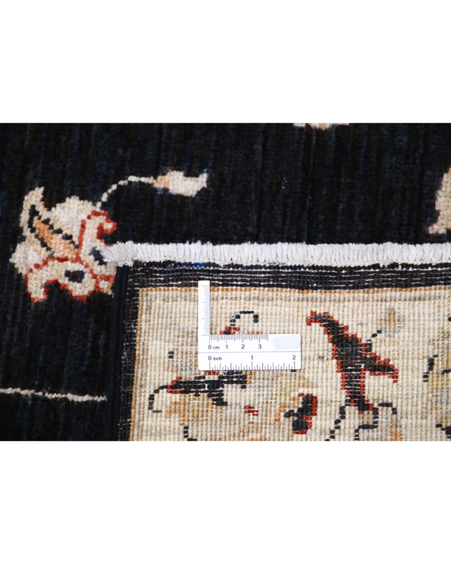 Ziegler 2' 6" X 8' 8" Hand Knotted Wool Rug 2' 6" X 8' 8" (76 X 264) / Black / Wool
