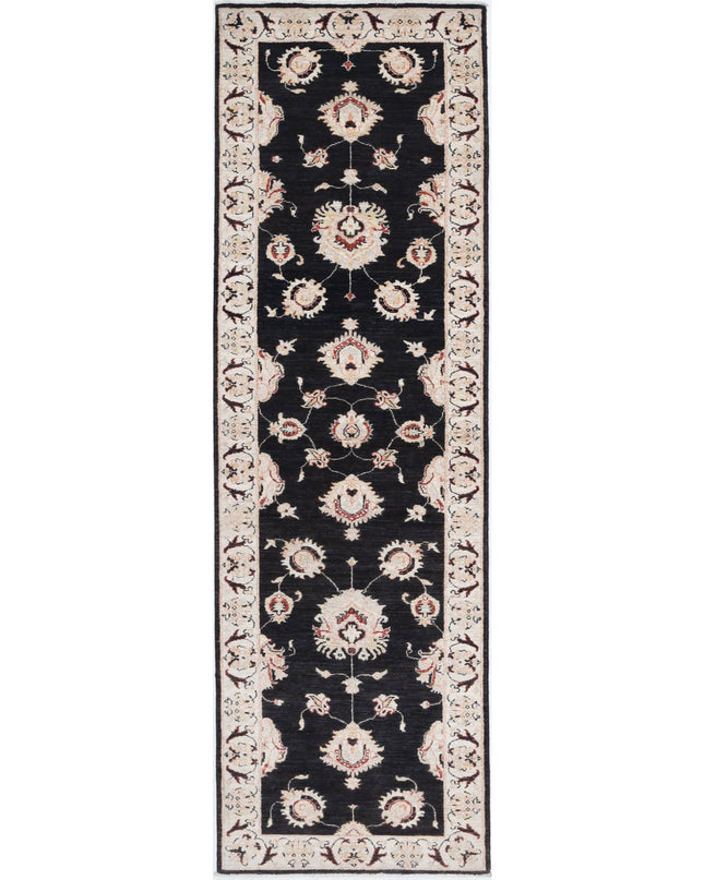 Ziegler 2' 6" X 8' 8" Hand Knotted Wool Rug 2' 6" X 8' 8" (76 X 264) / Black / Wool