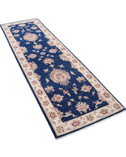 Ziegler 2' 8" X 8' 2" Hand Knotted Wool Rug 2' 8" X 8' 2" (81 X 249) / Blue / Wool