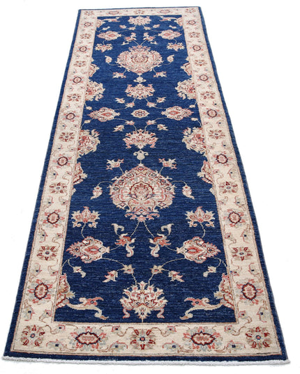Ziegler 2' 8" X 8' 2" Hand Knotted Wool Rug 2' 8" X 8' 2" (81 X 249) / Blue / Wool