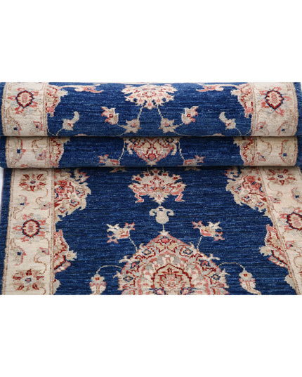 Ziegler 2' 8" X 8' 2" Hand Knotted Wool Rug 2' 8" X 8' 2" (81 X 249) / Blue / Wool
