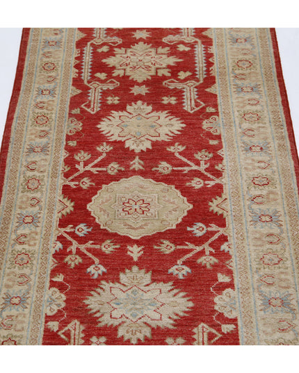 Ziegler 2' 7" X 7' 8" Hand Knotted Wool Rug 2' 7" X 7' 8" (79 X 234) / Red / Wool