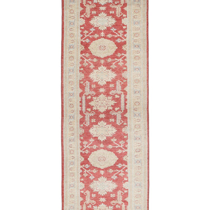 Ziegler 2' 7" X 7' 8" Hand Knotted Wool Rug 2' 7" X 7' 8" (79 X 234) / Red / Wool