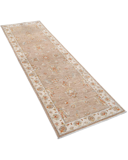 Ziegler 2' 6" X 7' 10" Hand Knotted Wool Rug 2' 6" X 7' 10" (76 X 239) / Brown / Wool