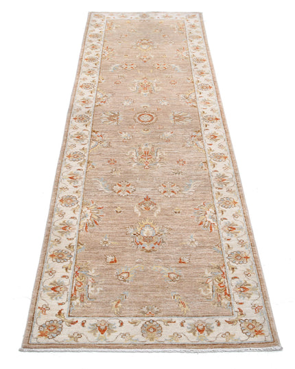 Ziegler 2' 6" X 7' 10" Hand Knotted Wool Rug 2' 6" X 7' 10" (76 X 239) / Brown / Wool