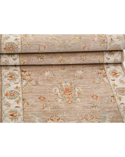 Ziegler 2' 6" X 7' 10" Hand Knotted Wool Rug 2' 6" X 7' 10" (76 X 239) / Brown / Wool