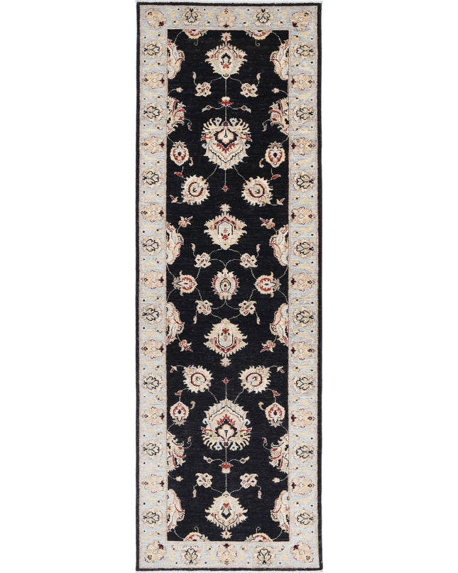 Ziegler 2' 7" X 8' 0" Hand Knotted Wool Rug 2' 7" X 8' 0" (79 X 244) / Black / Wool