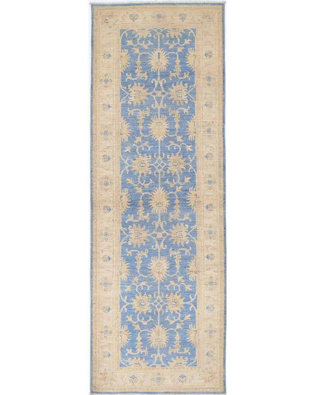 Ziegler 2' 7" X 8' 0" Hand Knotted Wool Rug 2' 7" X 8' 0" (79 X 244) / Blue / Wool