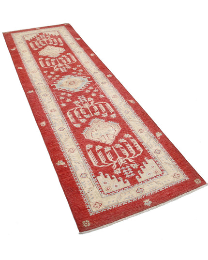 Ziegler 2' 7" X 8' 2" Hand Knotted Wool Rug 2' 7" X 8' 2" (79 X 249) / Red / Wool
