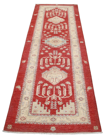 Ziegler 2' 7" X 8' 2" Hand Knotted Wool Rug 2' 7" X 8' 2" (79 X 249) / Red / Wool