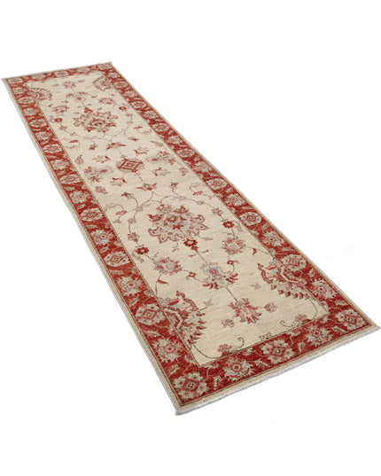 Ziegler 2' 6" X 8' 4" Hand Knotted Wool Rug 2' 6" X 8' 4" (76 X 254) / Ivory / Wool