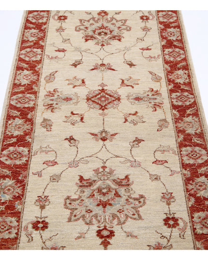 Ziegler 2' 6" X 8' 4" Hand Knotted Wool Rug 2' 6" X 8' 4" (76 X 254) / Ivory / Wool
