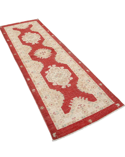 Ziegler 2' 9" X 7' 11" Hand Knotted Wool Rug 2' 9" X 7' 11" (84 X 241) / Red / Wool