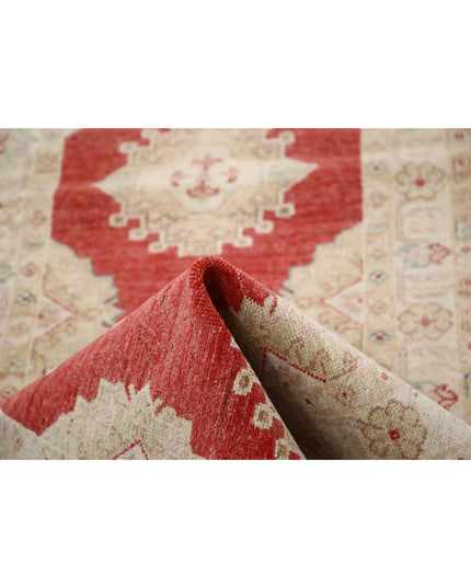 Ziegler 2' 9" X 7' 11" Hand Knotted Wool Rug 2' 9" X 7' 11" (84 X 241) / Red / Wool