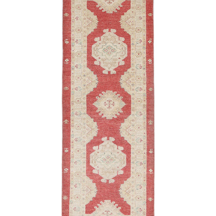 Ziegler 2' 9" X 7' 11" Hand Knotted Wool Rug 2' 9" X 7' 11" (84 X 241) / Red / Wool