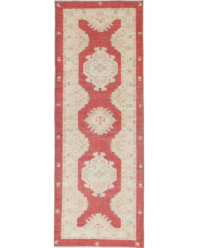Ziegler 2' 9" X 7' 11" Hand Knotted Wool Rug 2' 9" X 7' 11" (84 X 241) / Red / Wool