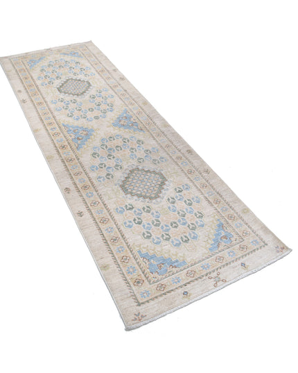 Ziegler 2' 7" X 7' 11" Hand Knotted Wool Rug 2' 7" X 7' 11" (79 X 241) / Ivory / Wool