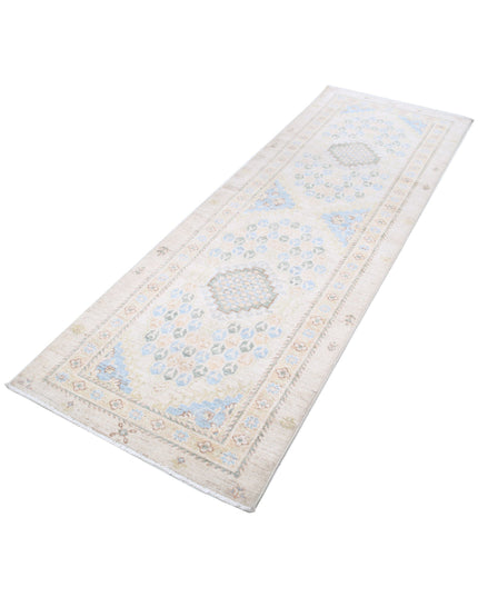 Ziegler 2' 7" X 7' 11" Hand Knotted Wool Rug 2' 7" X 7' 11" (79 X 241) / Ivory / Wool