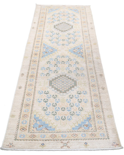 Ziegler 2' 7" X 7' 11" Hand Knotted Wool Rug 2' 7" X 7' 11" (79 X 241) / Ivory / Wool