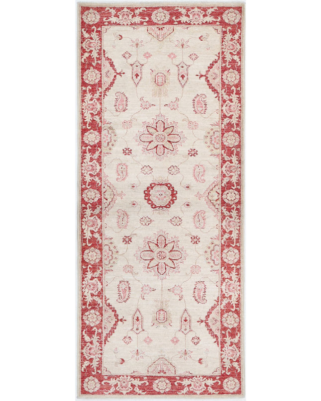 Ziegler 2' 7" X 6' 8" Hand Knotted Wool Rug 2' 7" X 6' 8" (79 X 203) / Ivory / Wool