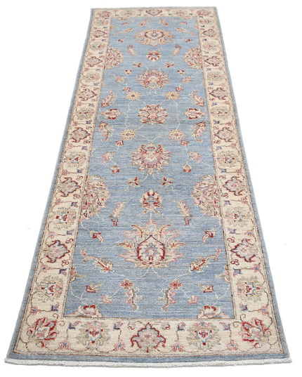 Ziegler 2' 5" X 7' 5" Hand Knotted Wool Rug 2' 5" X 7' 5" (74 X 226) / Blue / Wool