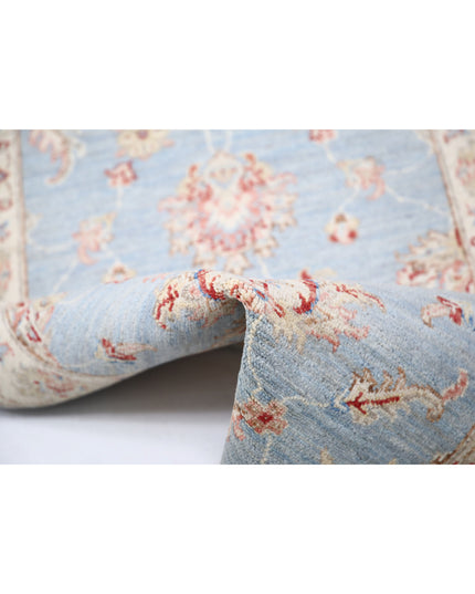 Ziegler 2' 5" X 7' 5" Hand Knotted Wool Rug 2' 5" X 7' 5" (74 X 226) / Blue / Wool