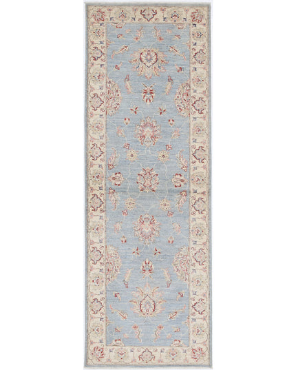 Ziegler 2' 5" X 7' 5" Hand Knotted Wool Rug 2' 5" X 7' 5" (74 X 226) / Blue / Wool