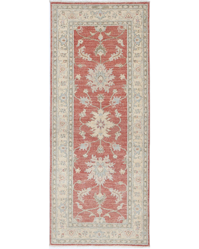 Ziegler 2' 7" X 6' 5" Hand Knotted Wool Rug 2' 7" X 6' 5" (79 X 196) / Red / Wool
