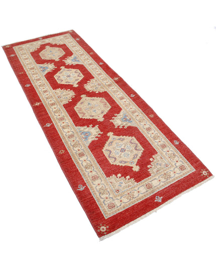 Ziegler 2' 9" X 7' 1" Hand Knotted Wool Rug 2' 9" X 7' 1" (84 X 216) / Red / Wool