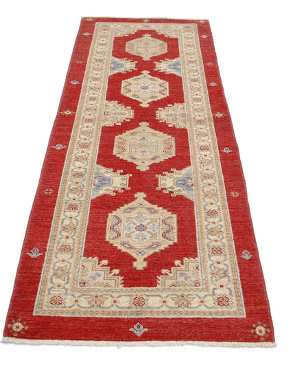 Ziegler 2' 9" X 7' 1" Hand Knotted Wool Rug 2' 9" X 7' 1" (84 X 216) / Red / Wool